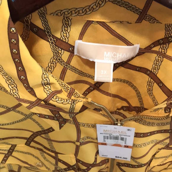 Michael Michael Kors 1x dog tag zip yellow status - Picture 5 of 9